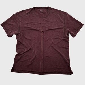 Tommy Bahama Mens XL‎ T-Shirt Burgundy Heathered Tencel Blend Short Sleeve Tee